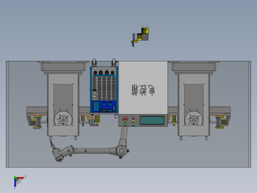 立柱机器人焊接工作站sw16可编辑俯视缩略图