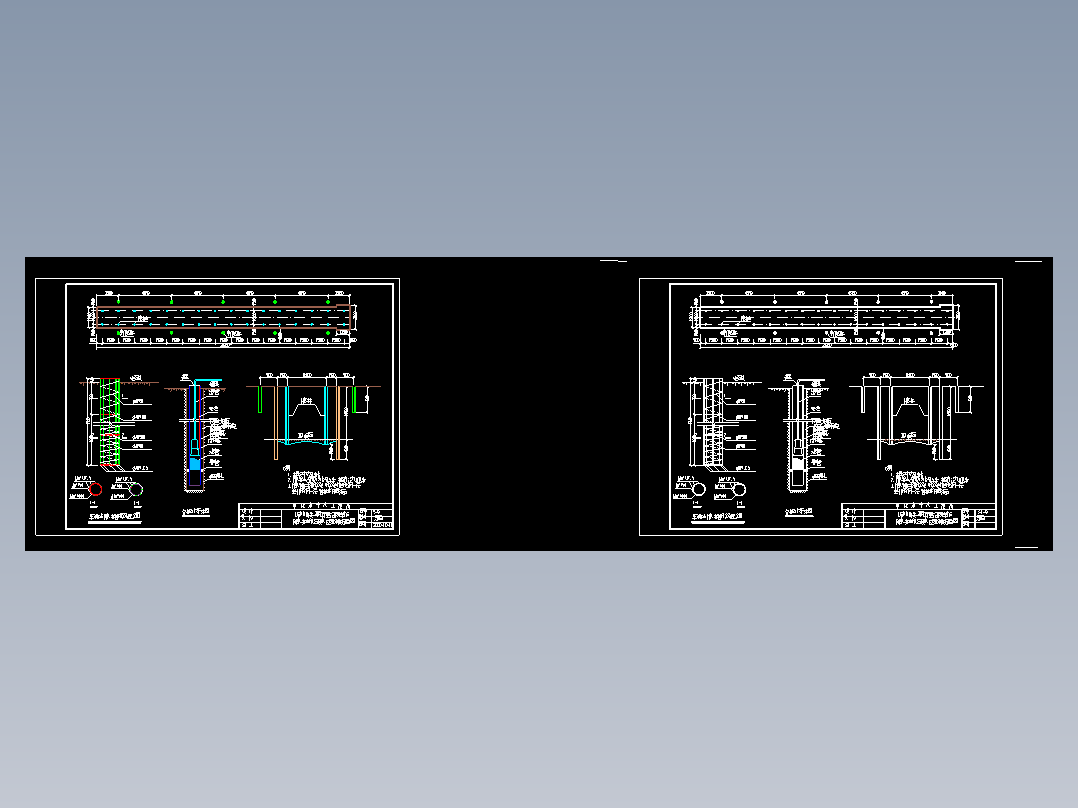 降水井点布置及水位观测井示意图CAD图纸