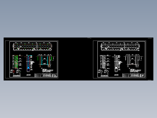 降水井点布置及水位观测井示意图CAD图纸