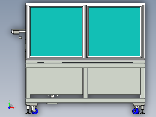 Dome Sheet Machines自动圆盖机3D图纸 x_t格式前视缩略图