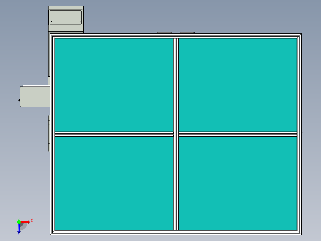 Dome Sheet Machines自动圆盖机3D图纸 x_t格式俯视图