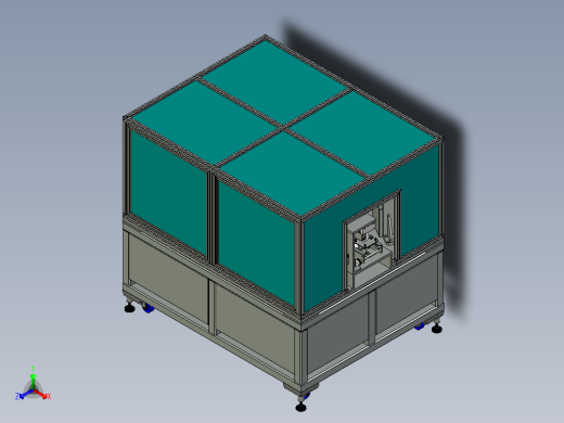 Dome Sheet Machines自动圆盖机3D图纸 x_t格式正等轴测缩略图