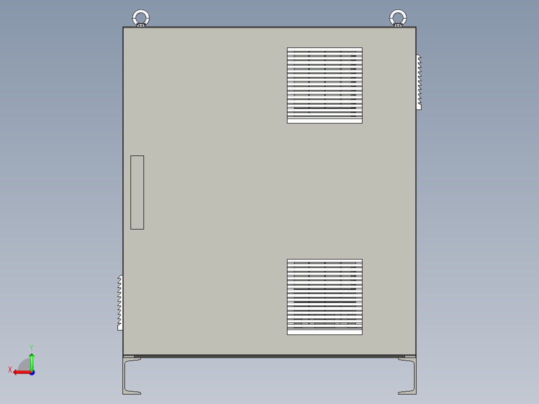 电柜数模后视图