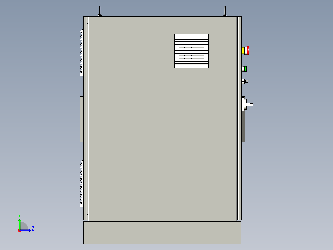 电柜数模左视图