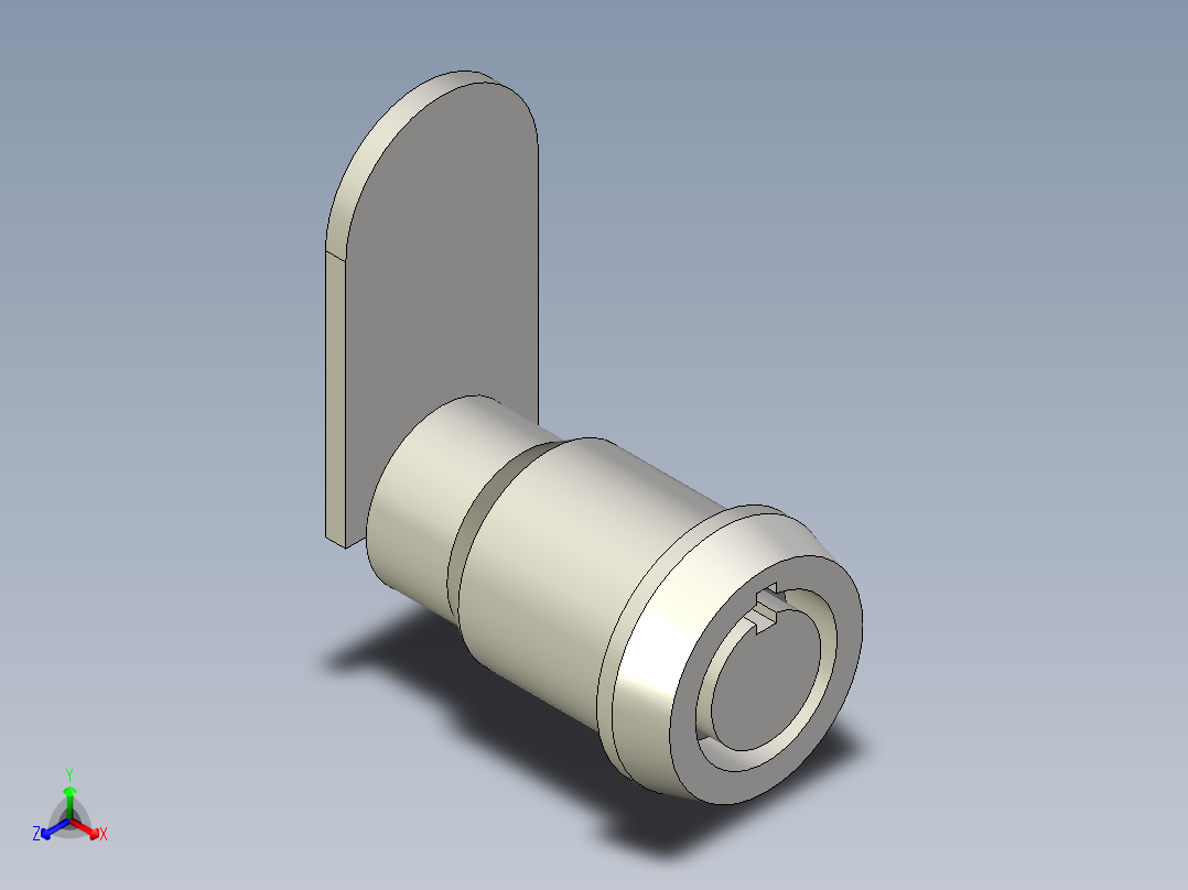圆形弹子转舌锁