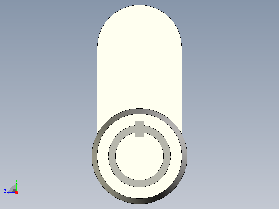 圆形弹子转舌锁右视图