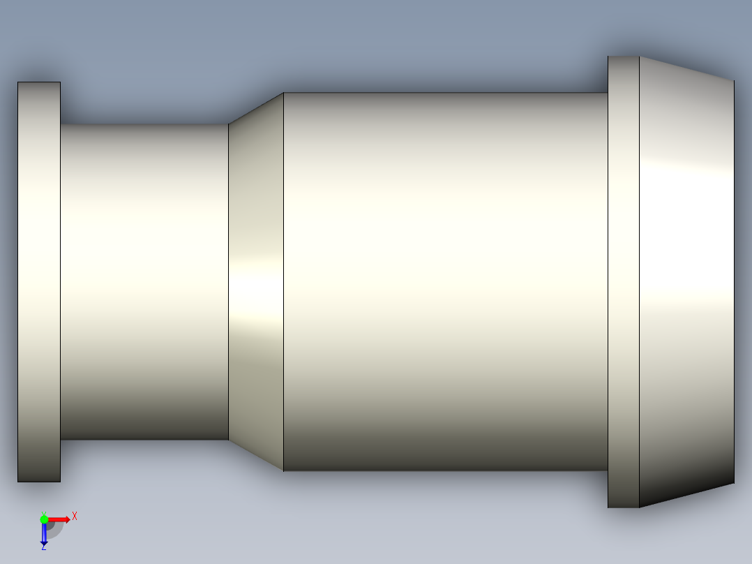 圆形弹子转舌锁俯视图