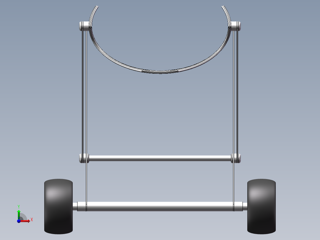 平民狗狗助残器前视图