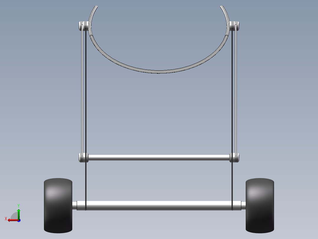 平民狗狗助残器后视图