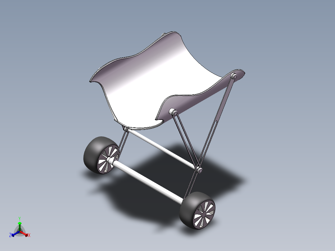 平民狗狗助残器正等轴测图