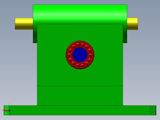 1_蜗轮蜗杆变速器后视缩略图