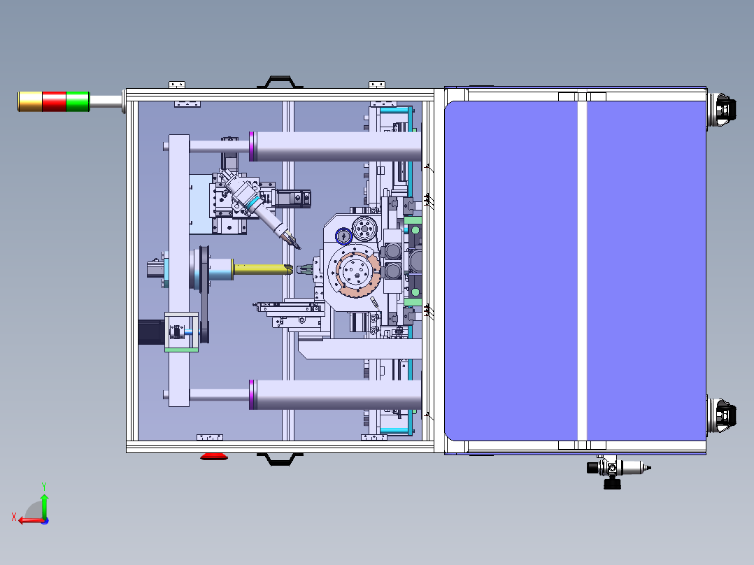 电机转子绕线机后视图