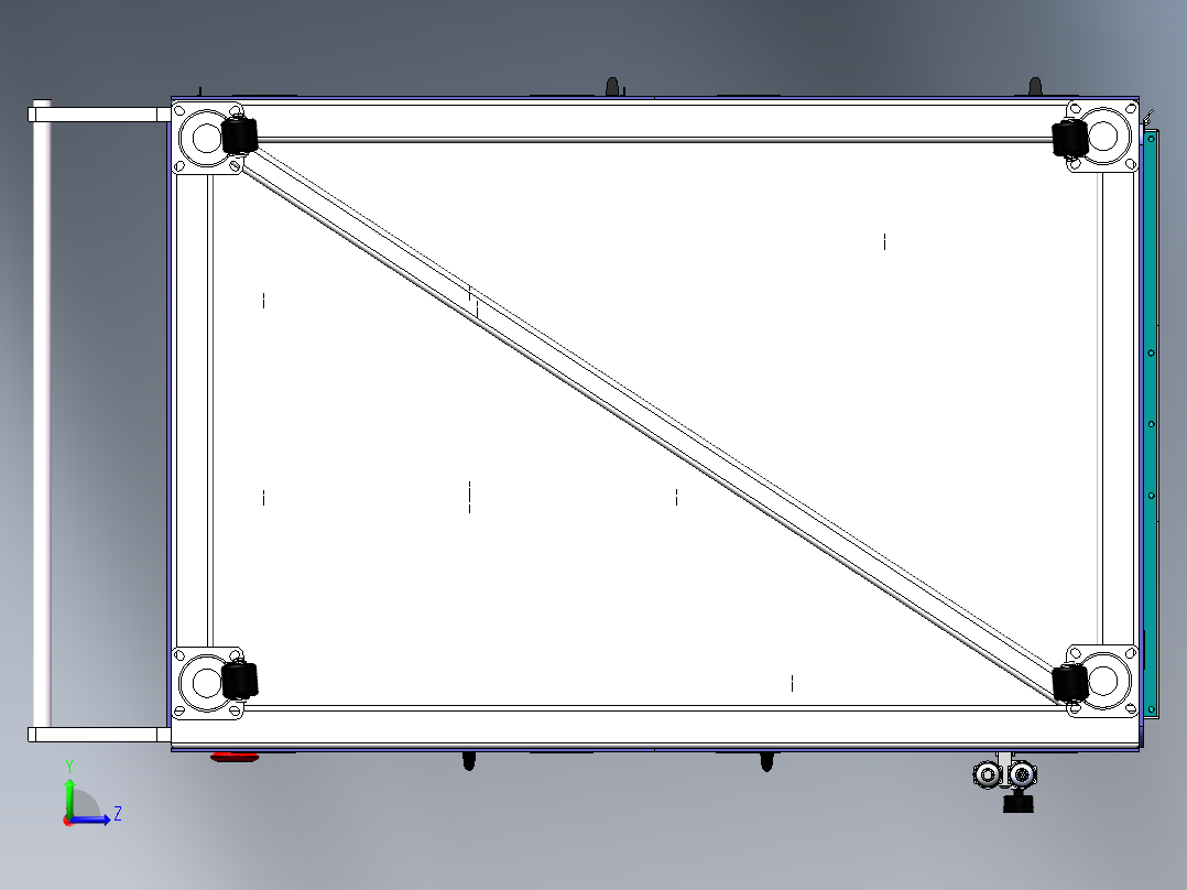 电机转子绕线机左视图