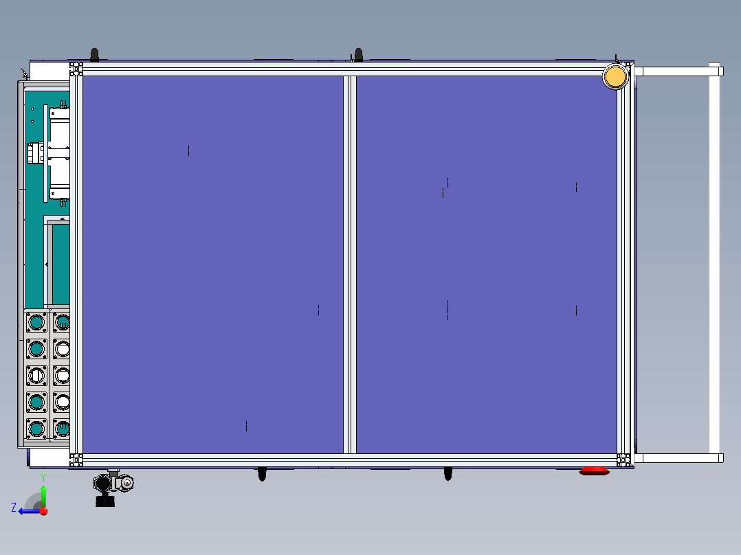 电机转子绕线机右视图
