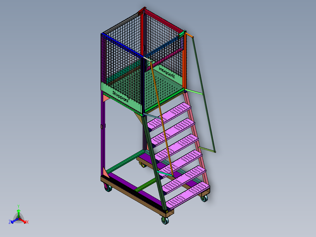 带安全门的移动平台