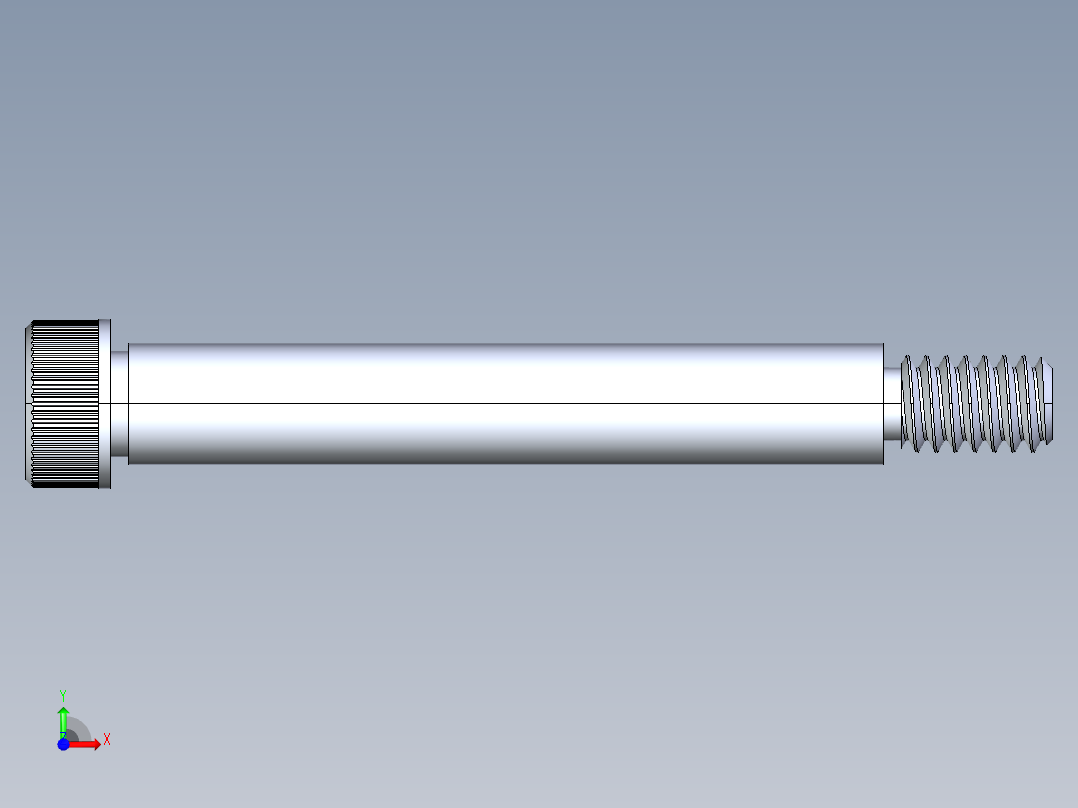 内六角螺螺栓-SB 0.25-20 x 2前视图