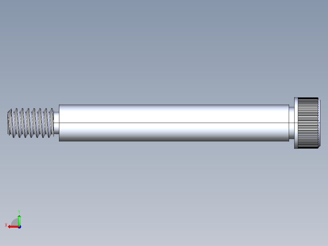 内六角螺螺栓-SB 0.25-20 x 2后视图