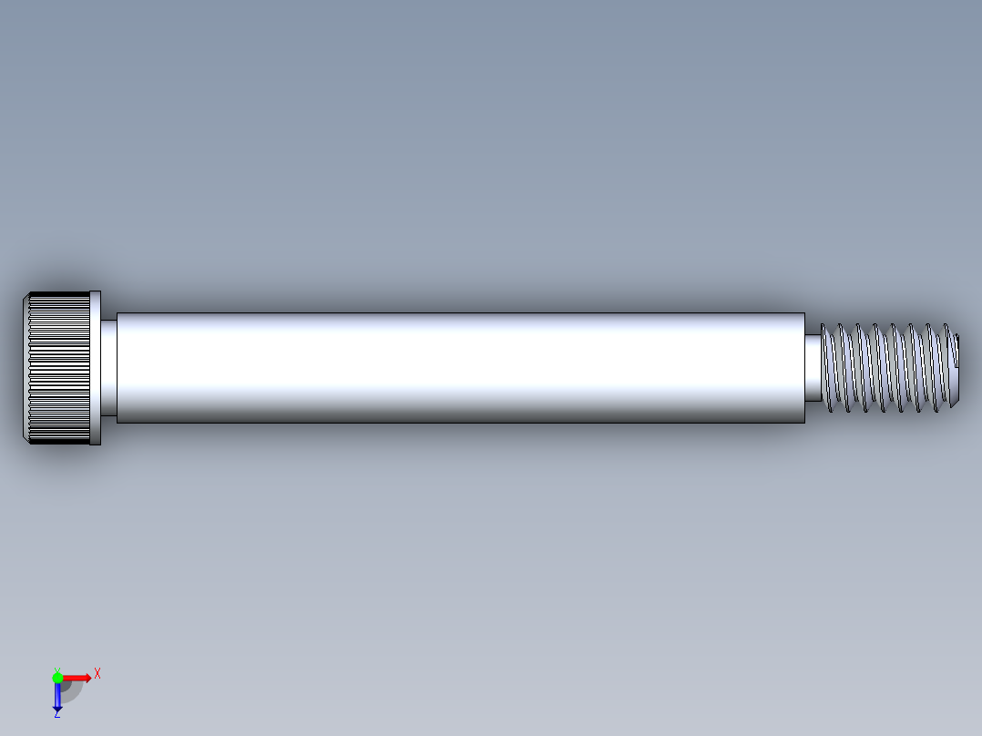 内六角螺螺栓-SB 0.25-20 x 2俯视图