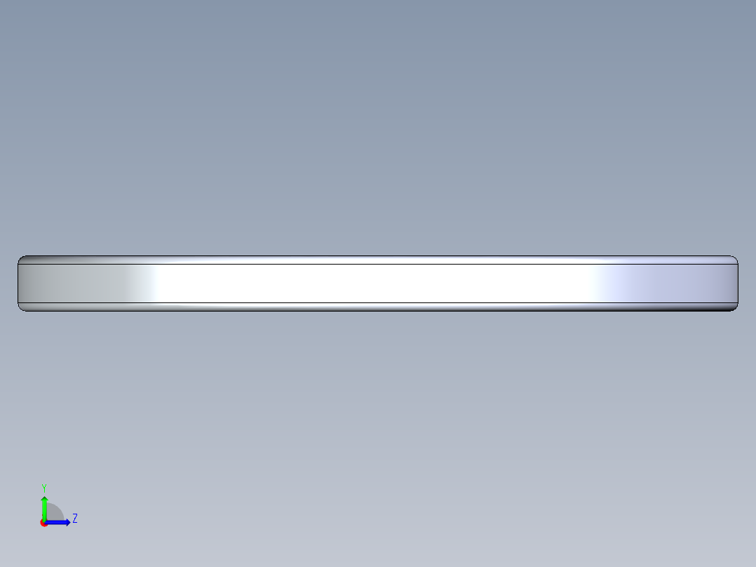 SAE平垫圈-FLAT WASHER SAE 0.875.STEP左视图