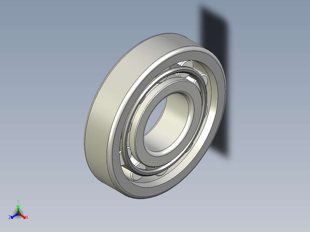 轴承-Bearing_10x26x6.stp主视图
