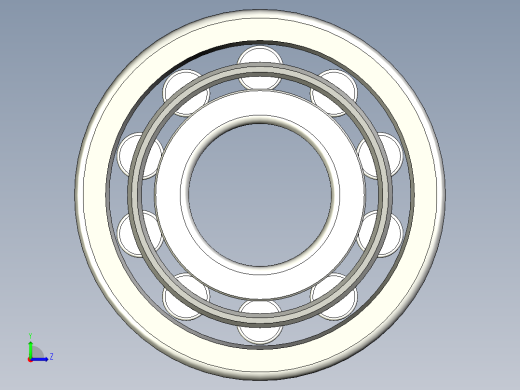 轴承-Bearing_10x26x6.stp左视缩略图