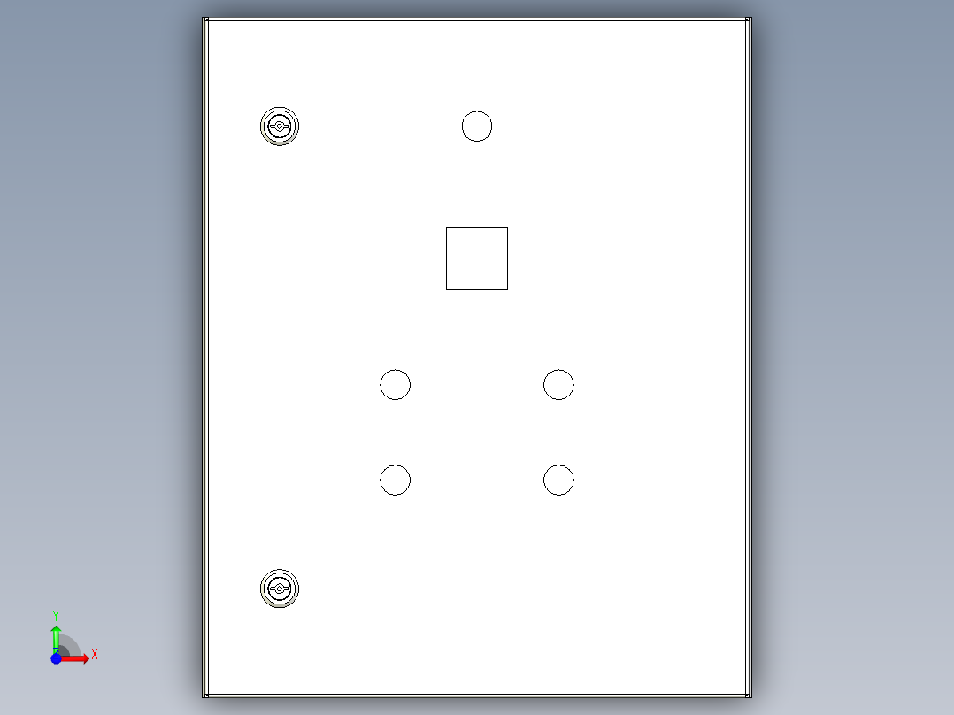 电器柜 电控柜 (60) 机械设计素材前视图