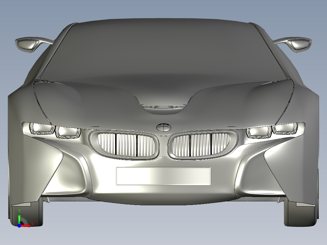 宝马超跑前视图