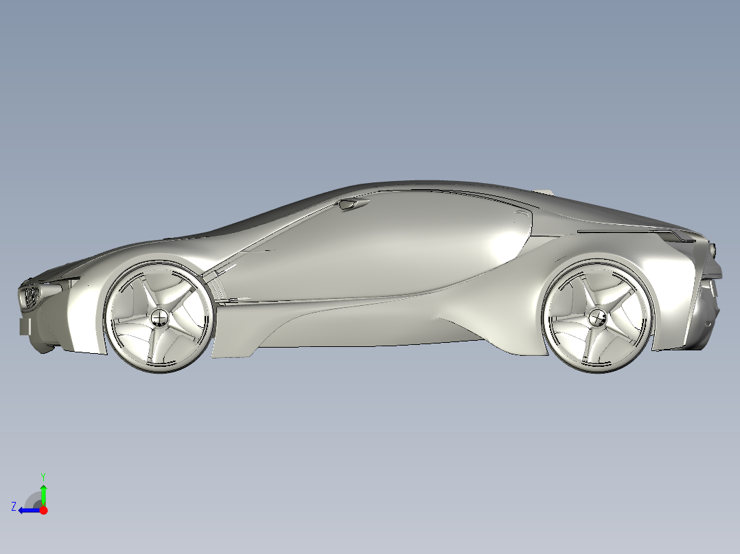 宝马超跑右视图