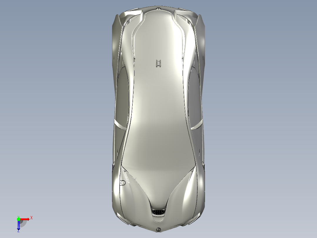 宝马超跑俯视图