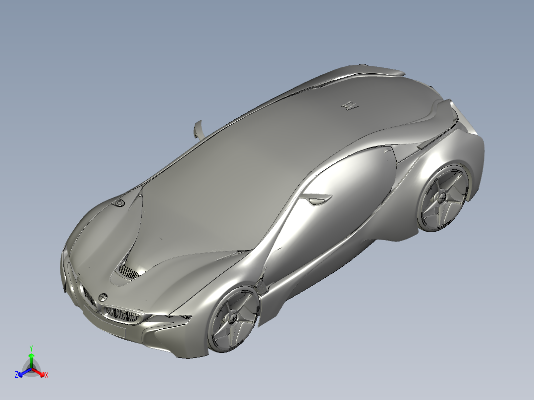 宝马超跑正等轴测图