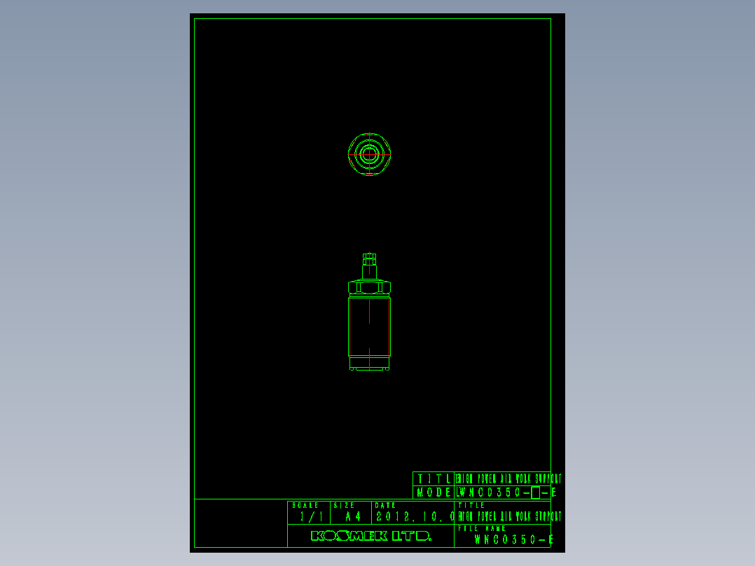 KOSMEKWNC0350-E多系列多零件图纸模型多系列多零件图纸模型