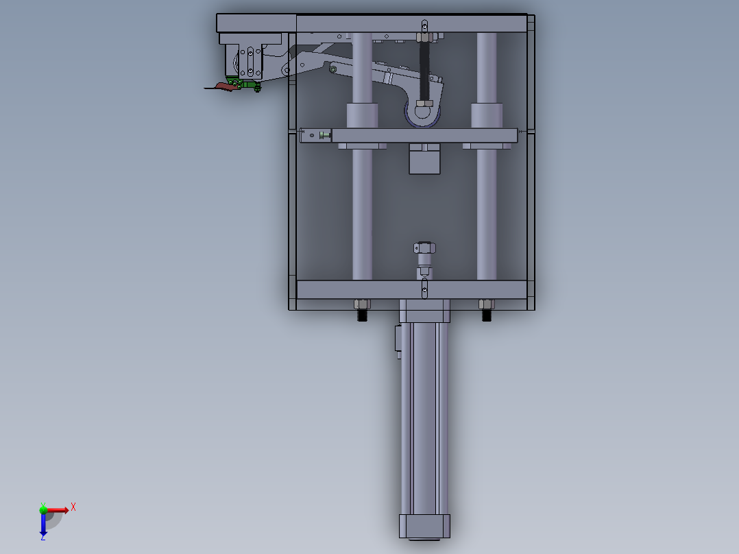 成品夹电线成形工具治具俯视图