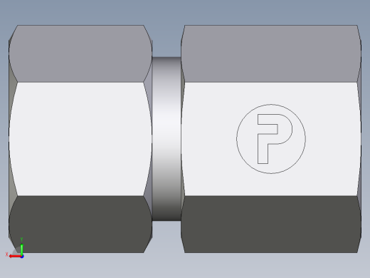 卡套式工业通用硬管接头EO_Swivel_connector_GAI12SR71后视缩略图