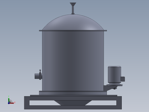 连续式颗粒物料固液分离机含三维二维说明书611122前视缩略图