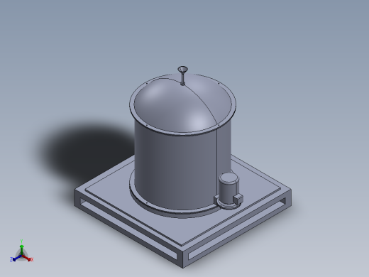 连续式颗粒物料固液分离机含三维二维说明书611122正等轴测缩略图