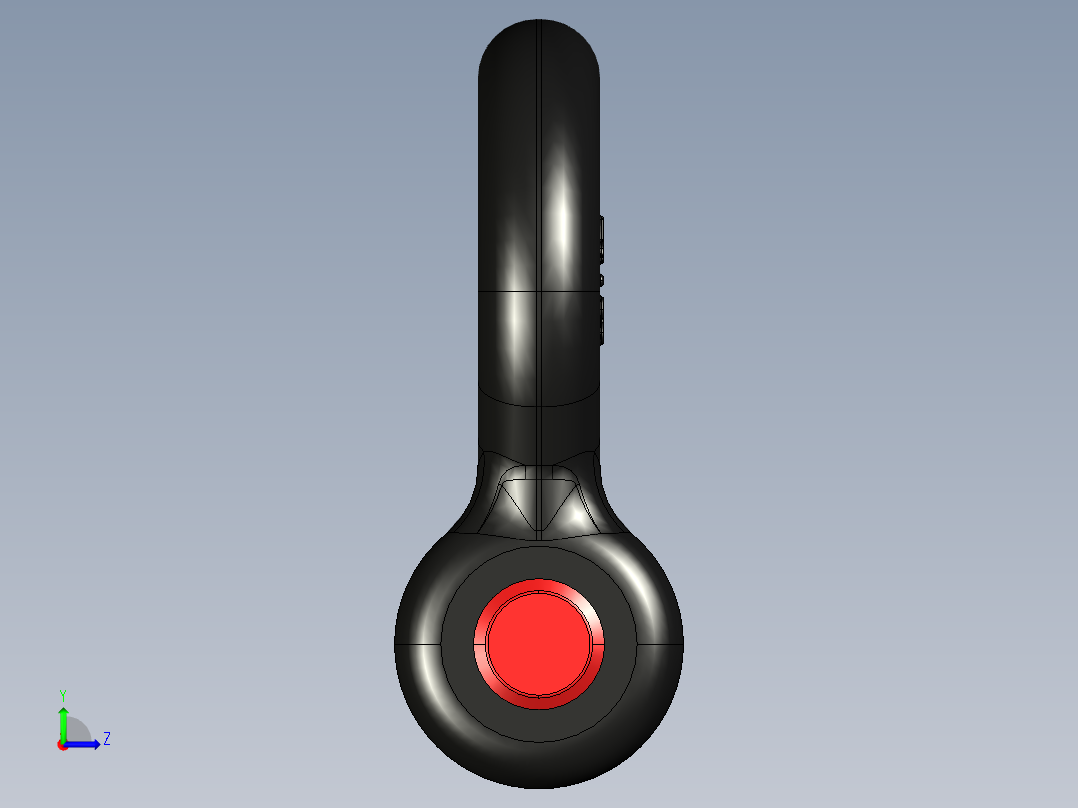 紧固件-STEP 0.6250 D-Ring Shackle左视图