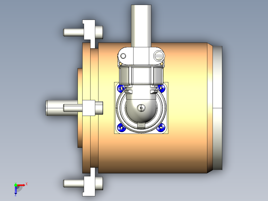NOVOTECHNIK角度位移传感器IPS-6000 系列俯视图
