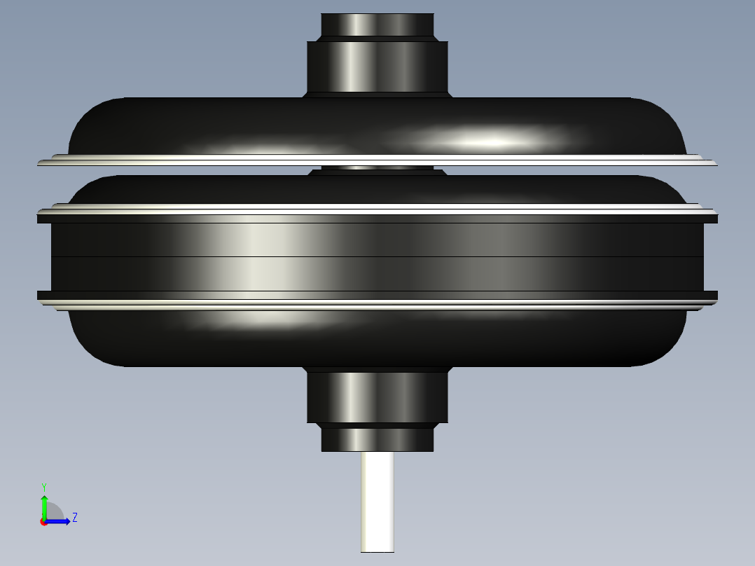感应轮毂电机--STP左视图