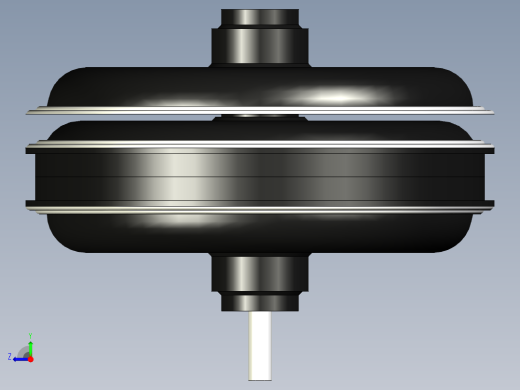 感应轮毂电机--STP右视缩略图