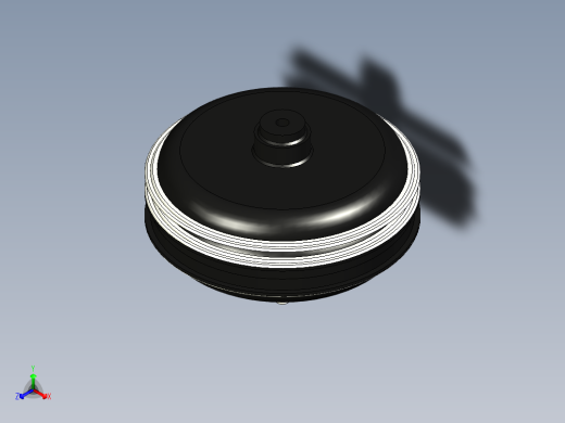 感应轮毂电机--STP正等轴测缩略图