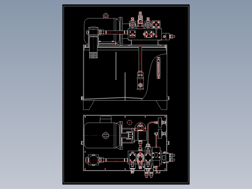 小型液压站全套CAD图纸 CAD图纸 设计素材 机械设备资料