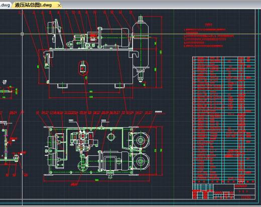 小型液压站全套CAD图纸 CAD图纸 设计素材 机械设备资料缩略图