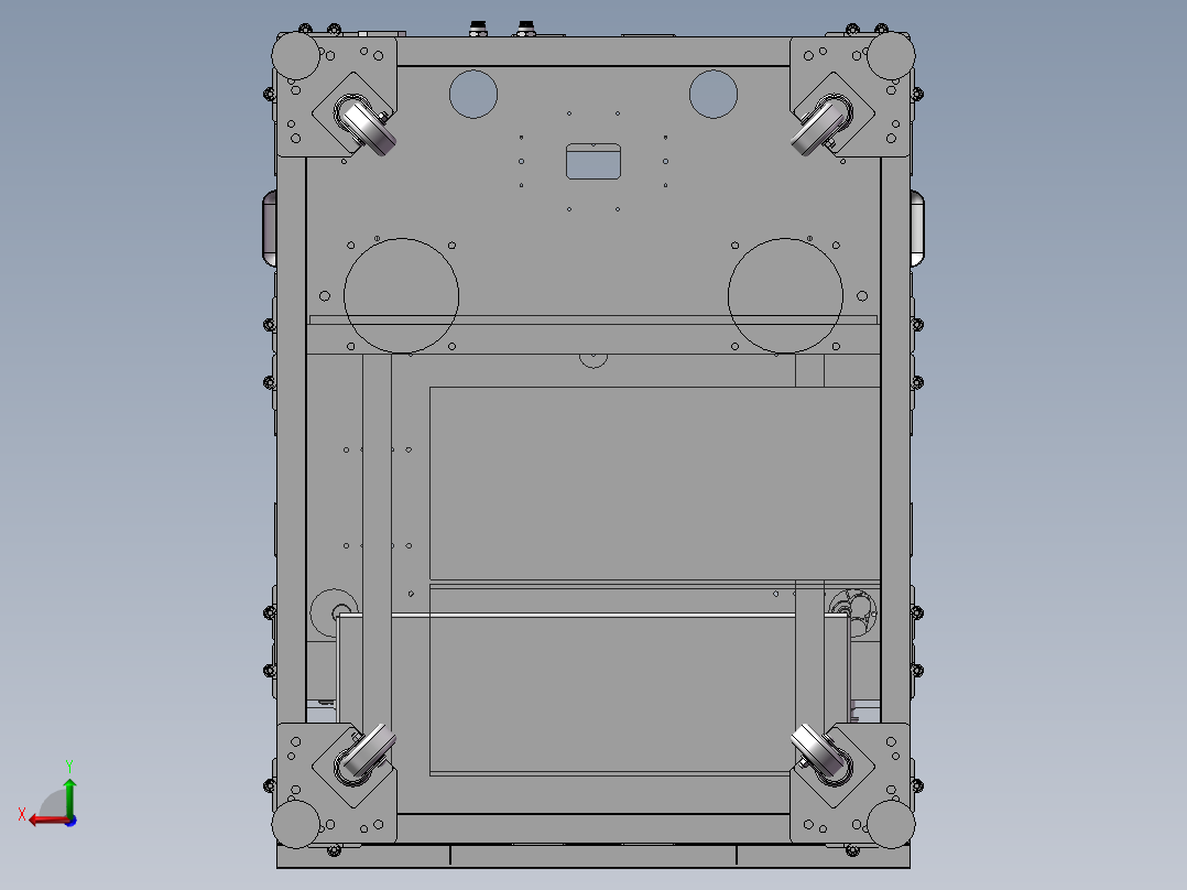 多工位摄像头测试机台后视图