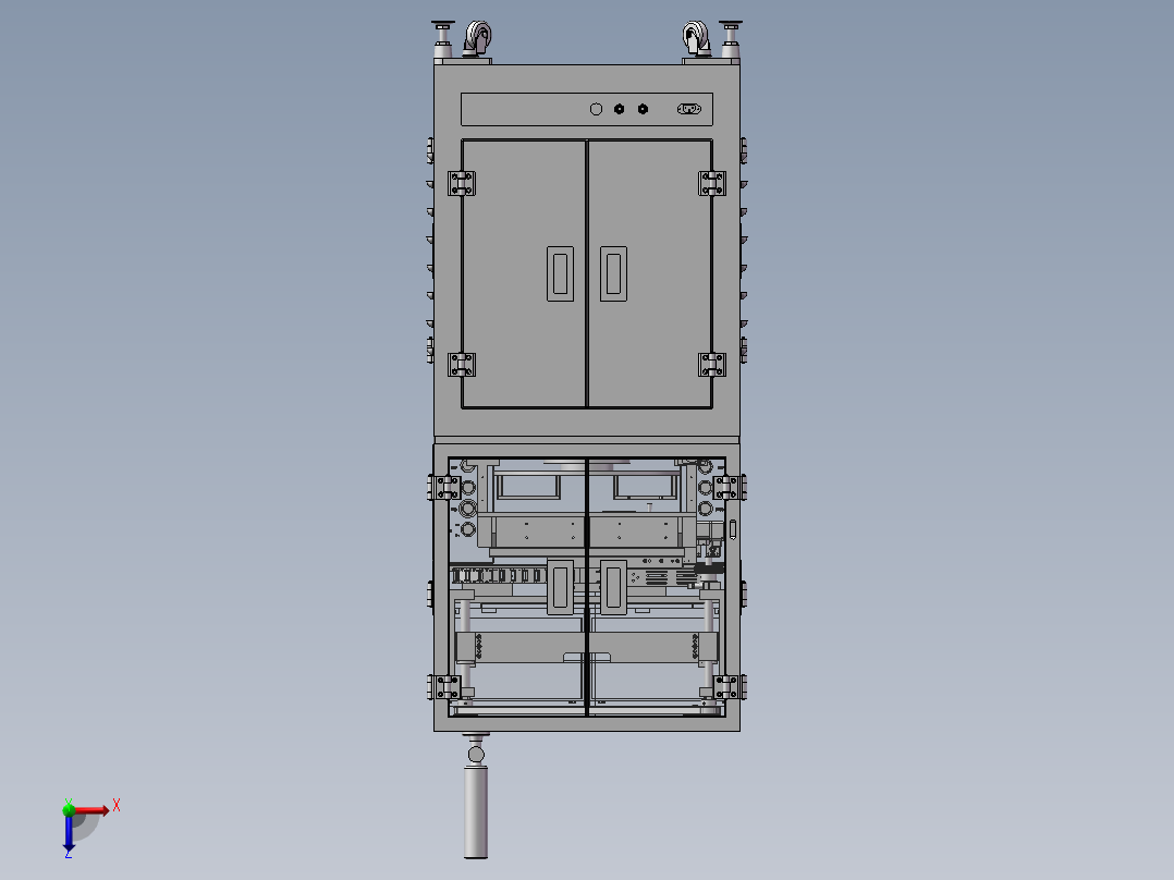 多工位摄像头测试机台俯视图