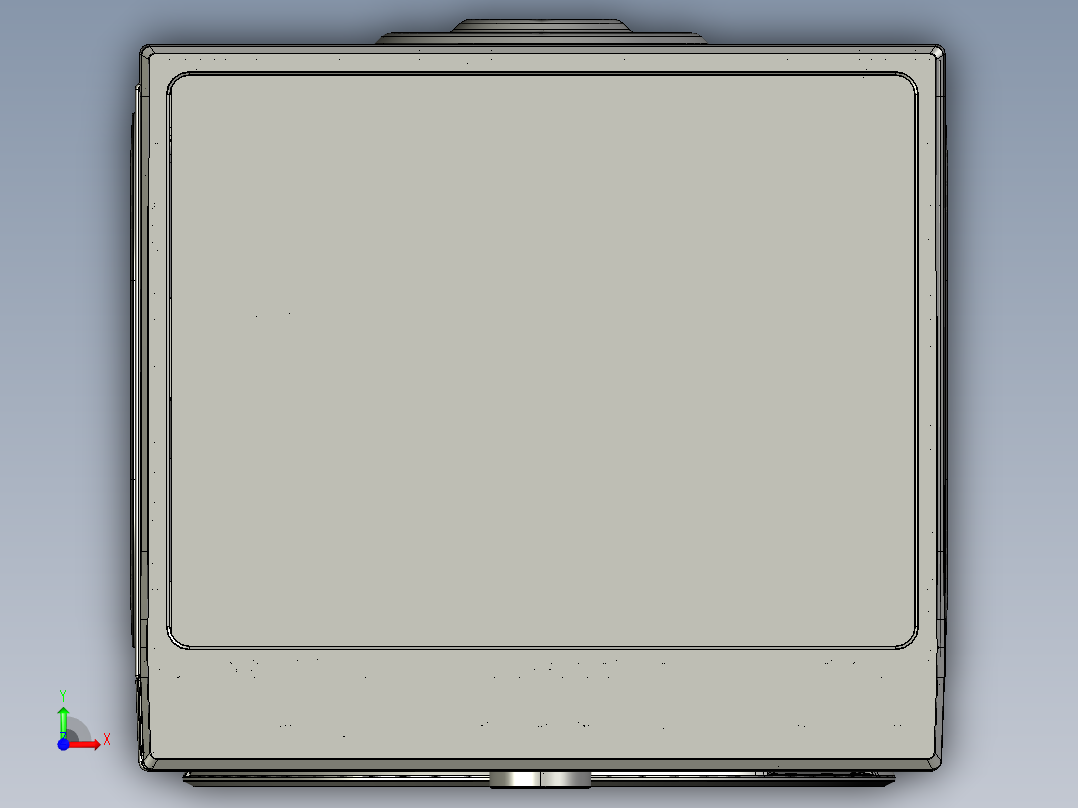 滚筒洗衣机外壳前视图