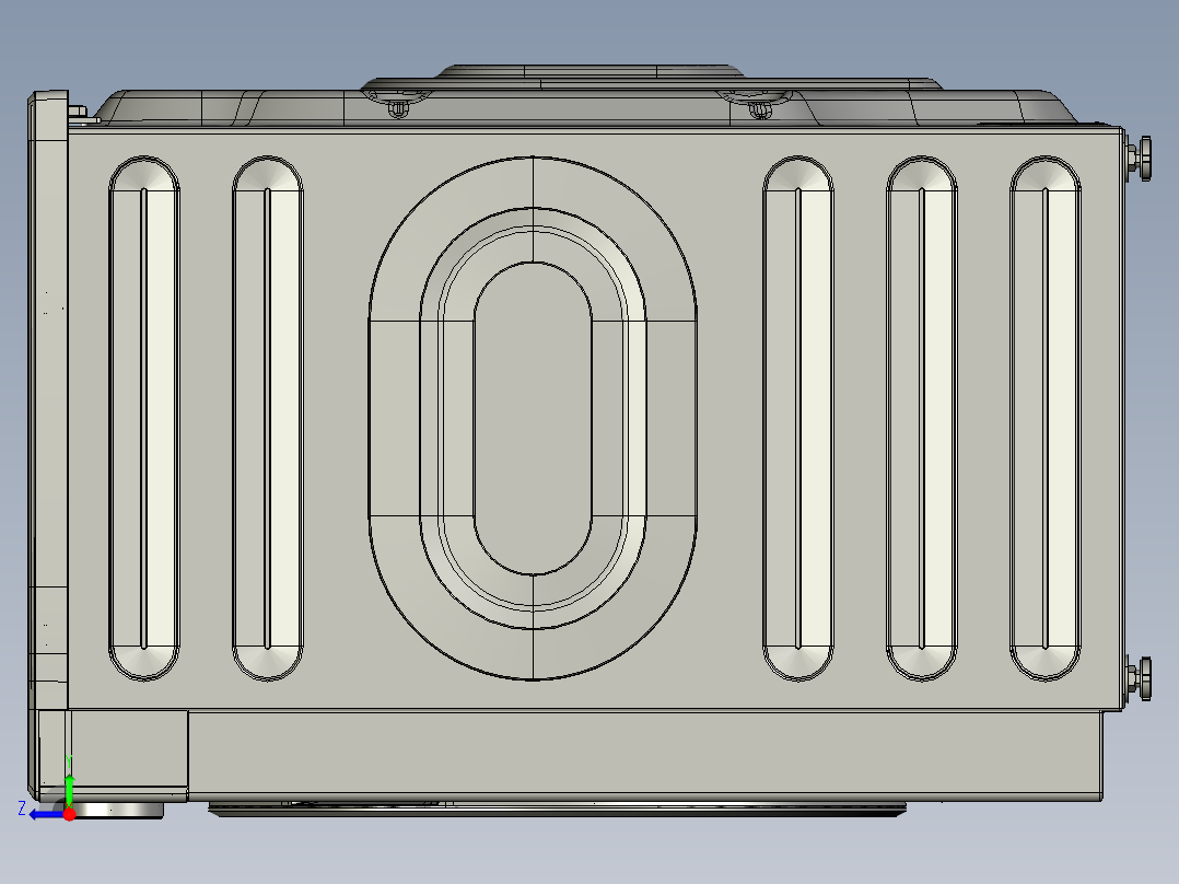 滚筒洗衣机外壳右视图