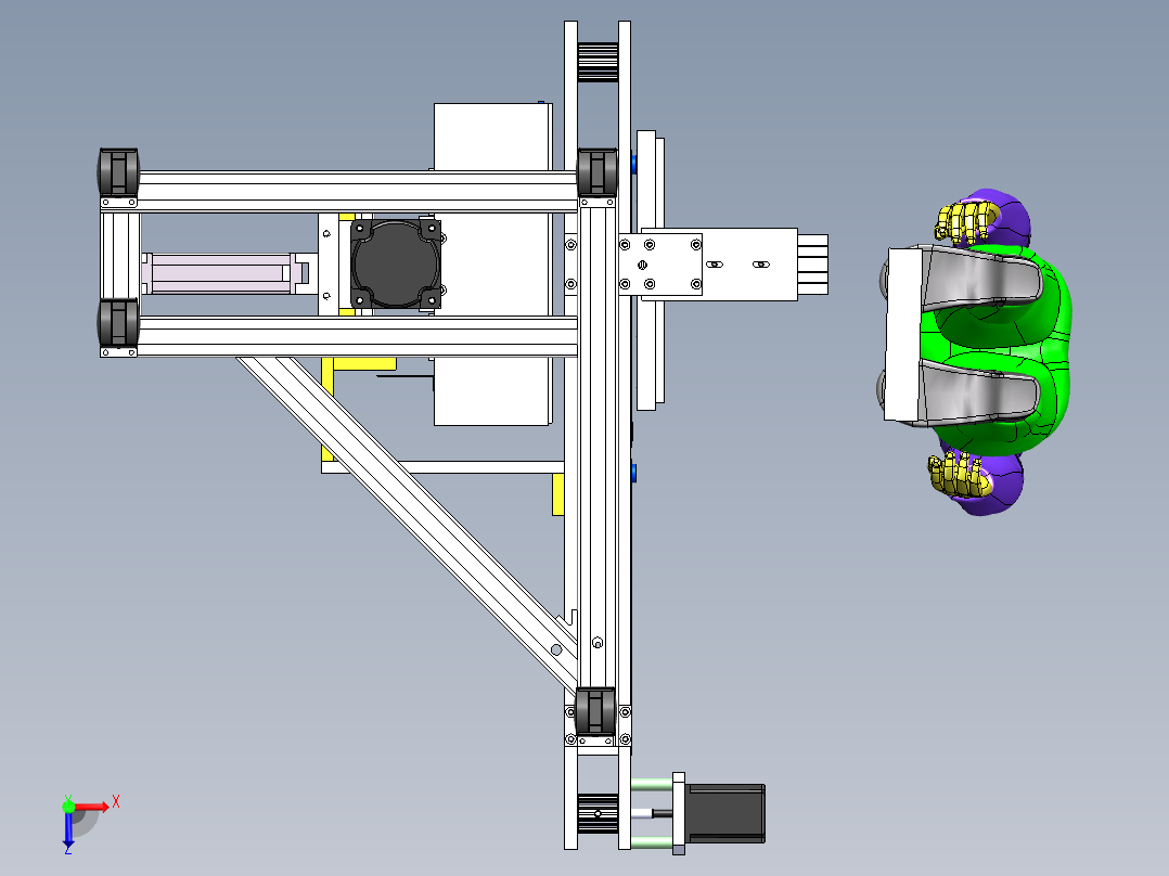 电池包装机sw18可编辑俯视图