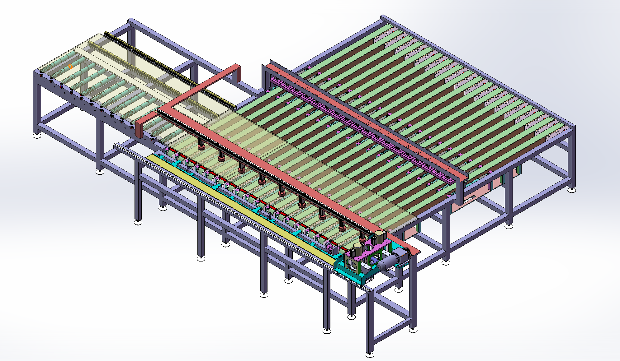 大理石磨边沾边流水线sw16可编辑