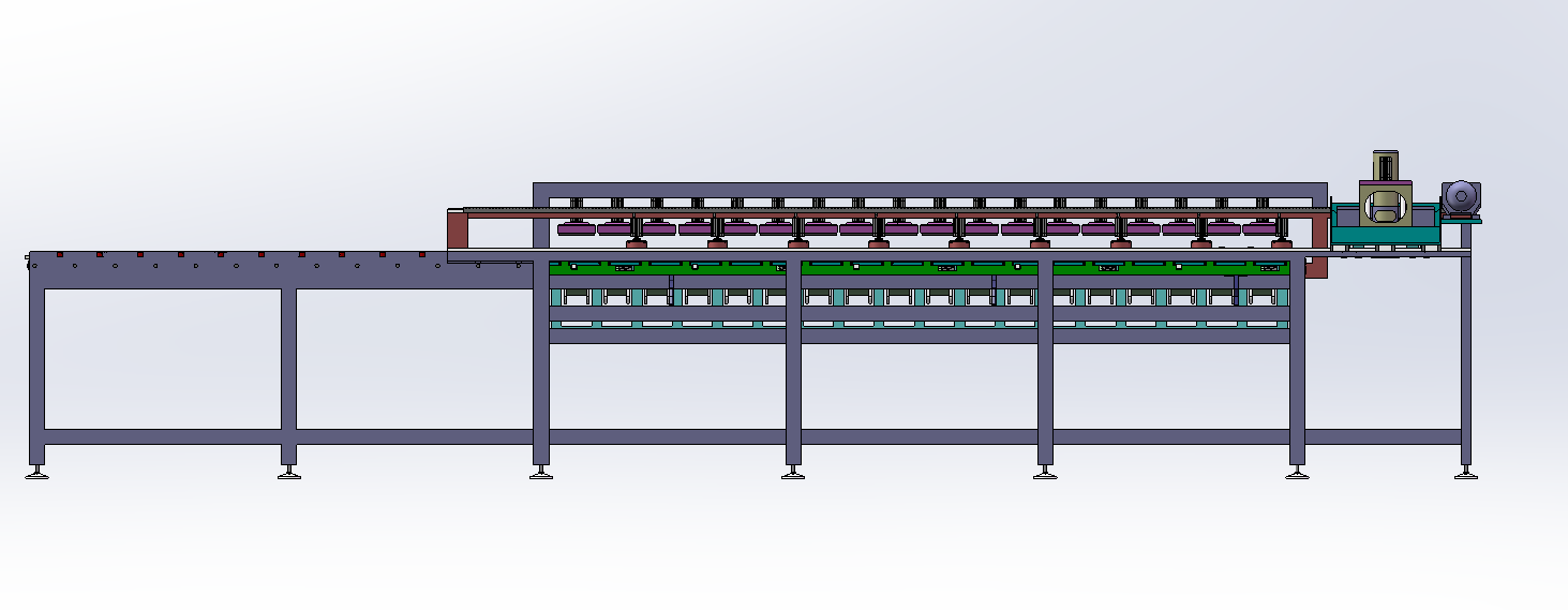 大理石磨边沾边流水线sw16可编辑