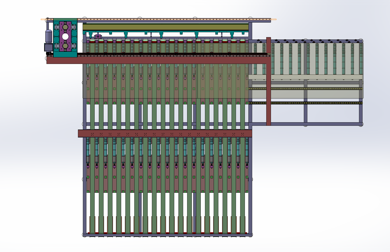 大理石磨边沾边流水线sw16可编辑